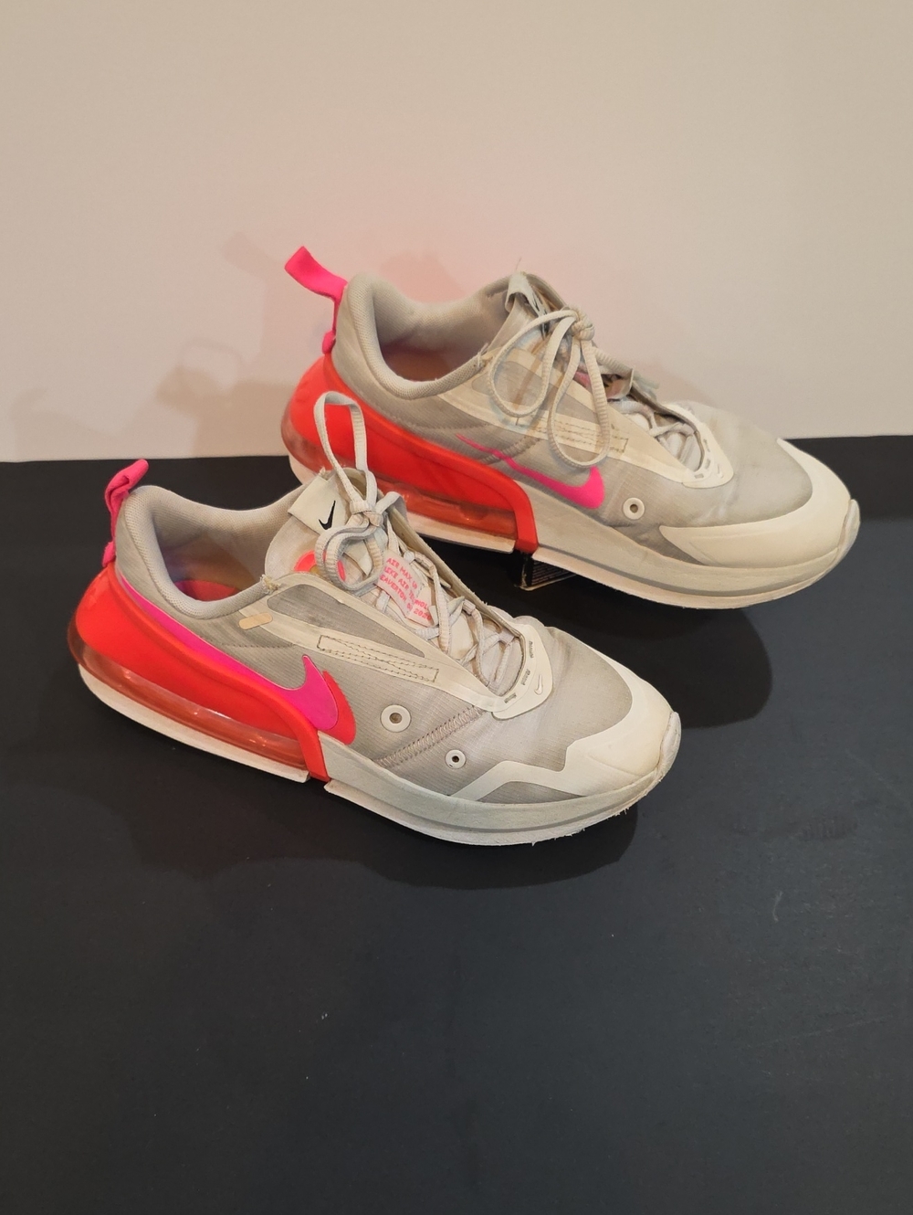 Nike Air Max Up Women's Sneakers White Hot Pink and Orange Accents Size 8